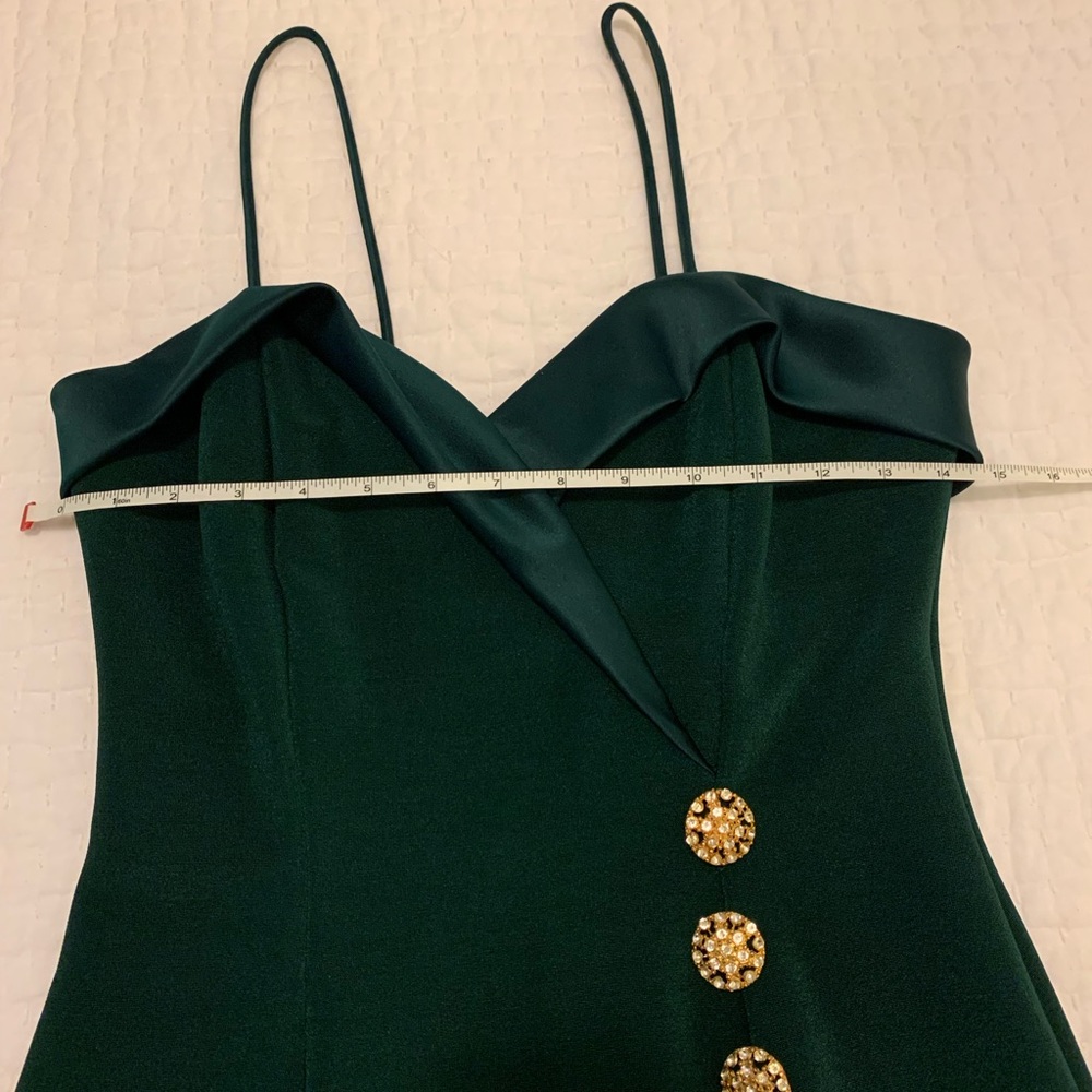Betsy & Adam NWT Vintage Green Cocktail Dress and Jacket - Picture 12 of 16